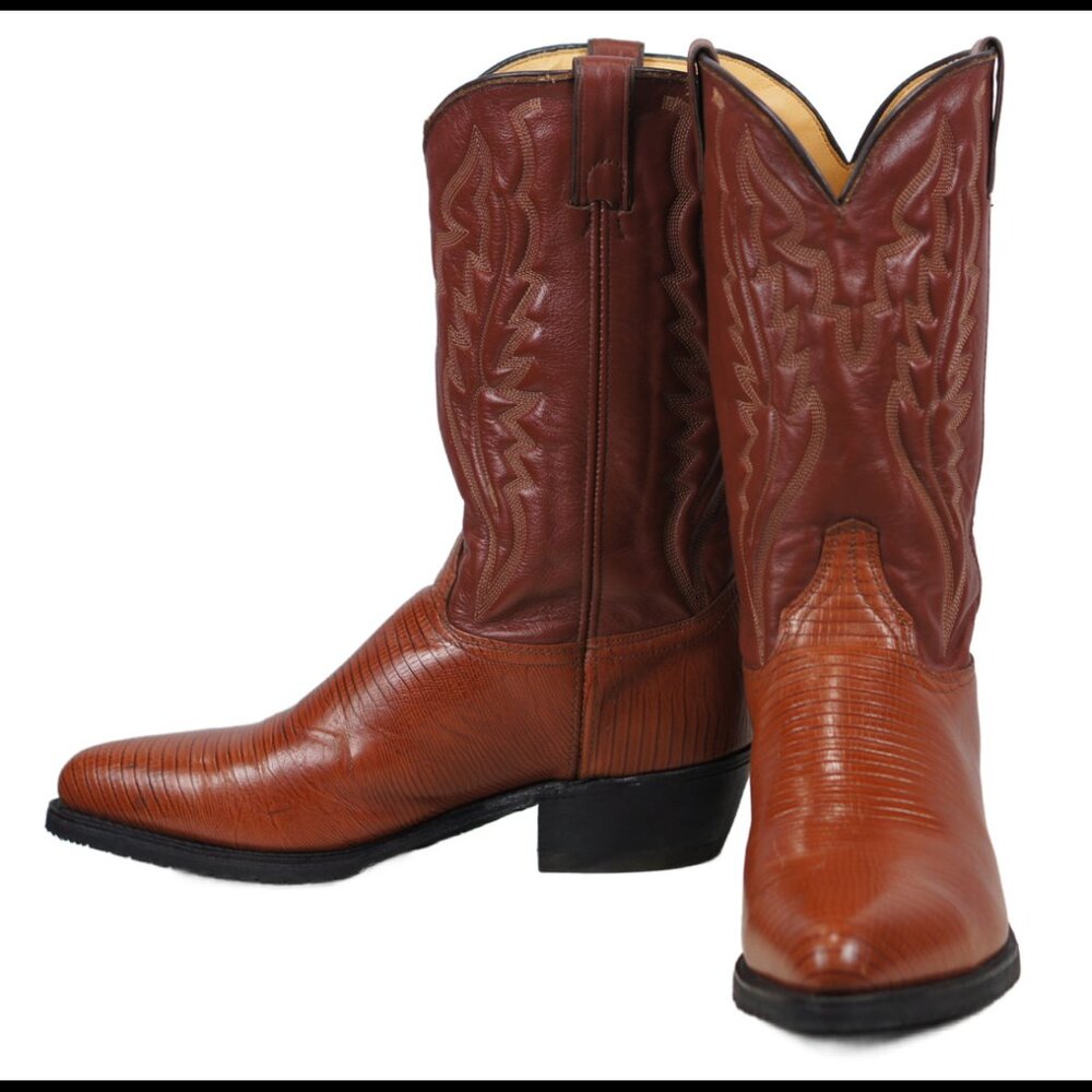 Hytest USA Steel Toe Biker Work Cowboy Boots Vibram Oil Resist Soles Men's 11 EE